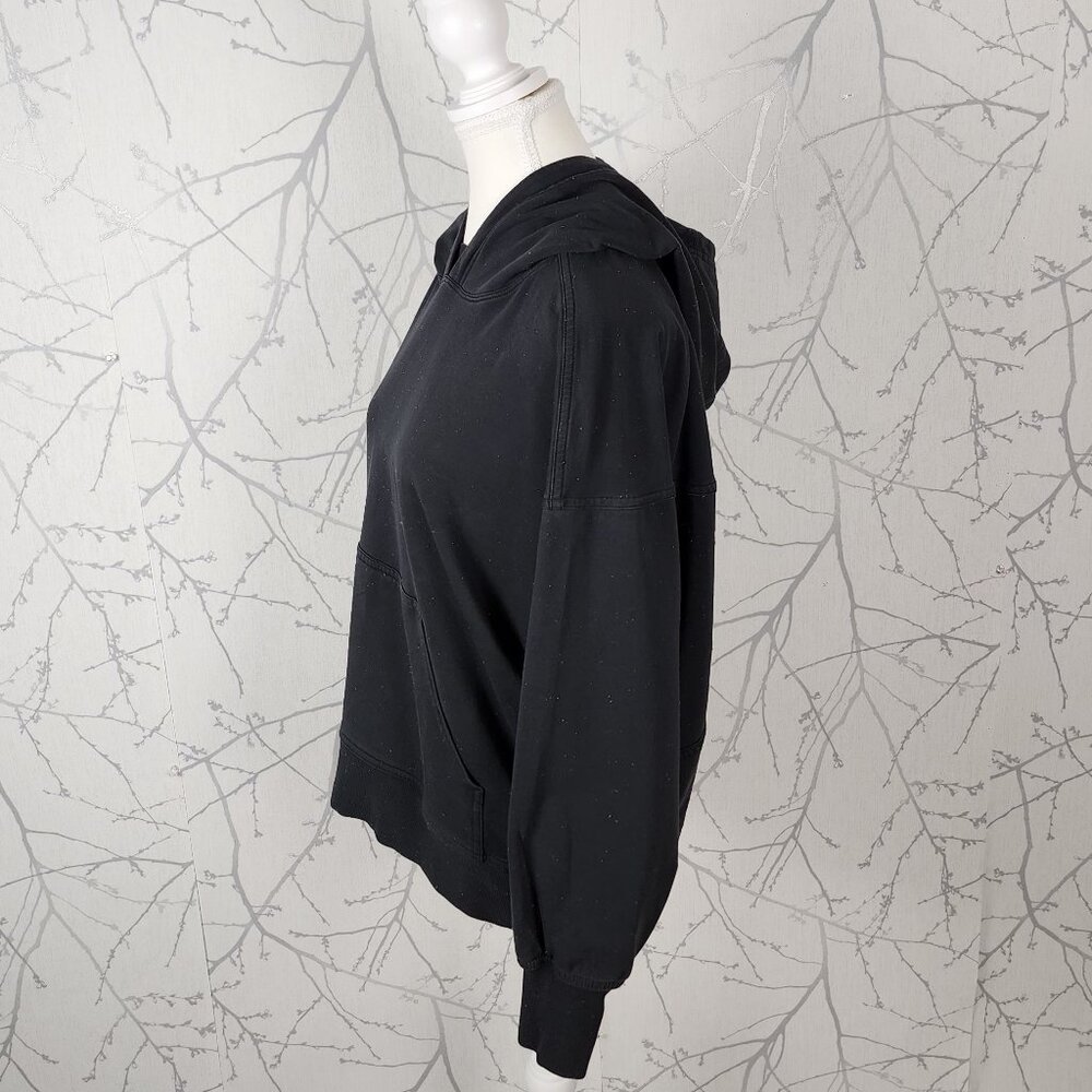 Lululemon Black Cotton Terry Rainbow Speckle Back In Action Hoodie - Picture 4 of 7